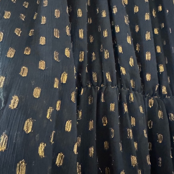 Stylish Black and Gold Mini Dress - Picture 3 of 5